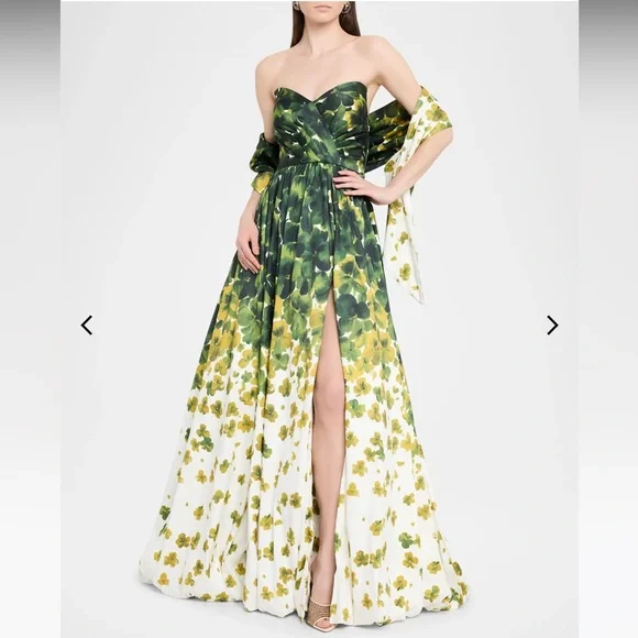 Jovani Strapless Floral Print Ball Gown - Picture 2 of 3